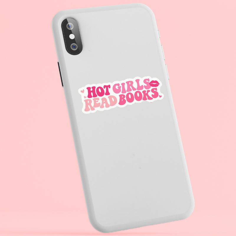 Hot Girls Read Books Стикер