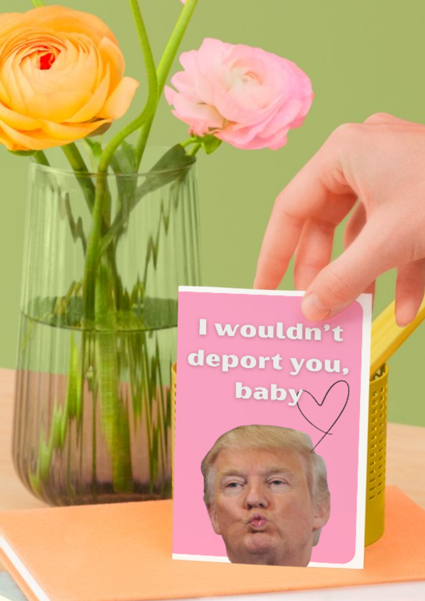 'I wouldn’t deport you, baby' Картичка