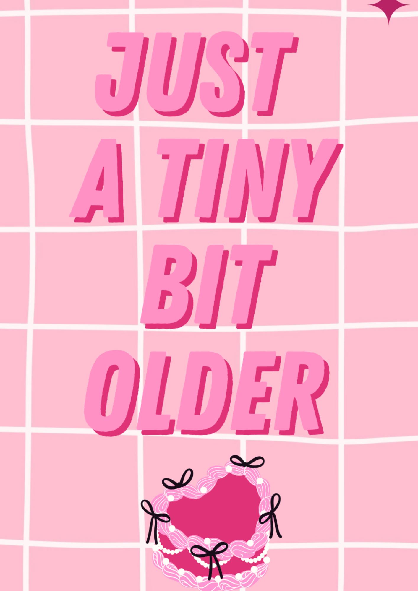'Just a Tiny Bit Older' Картичка