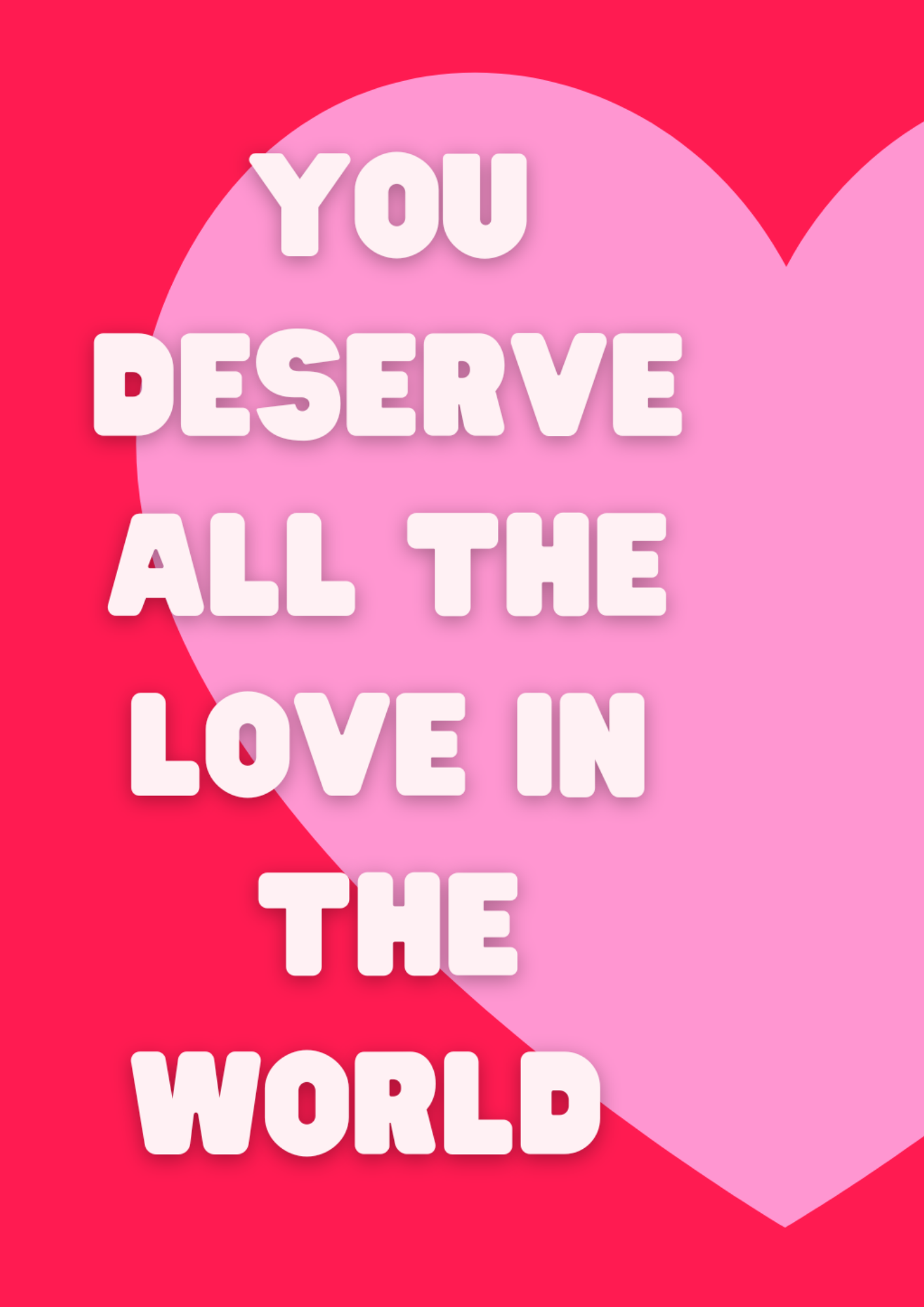 'All the Love in the World' Картичка