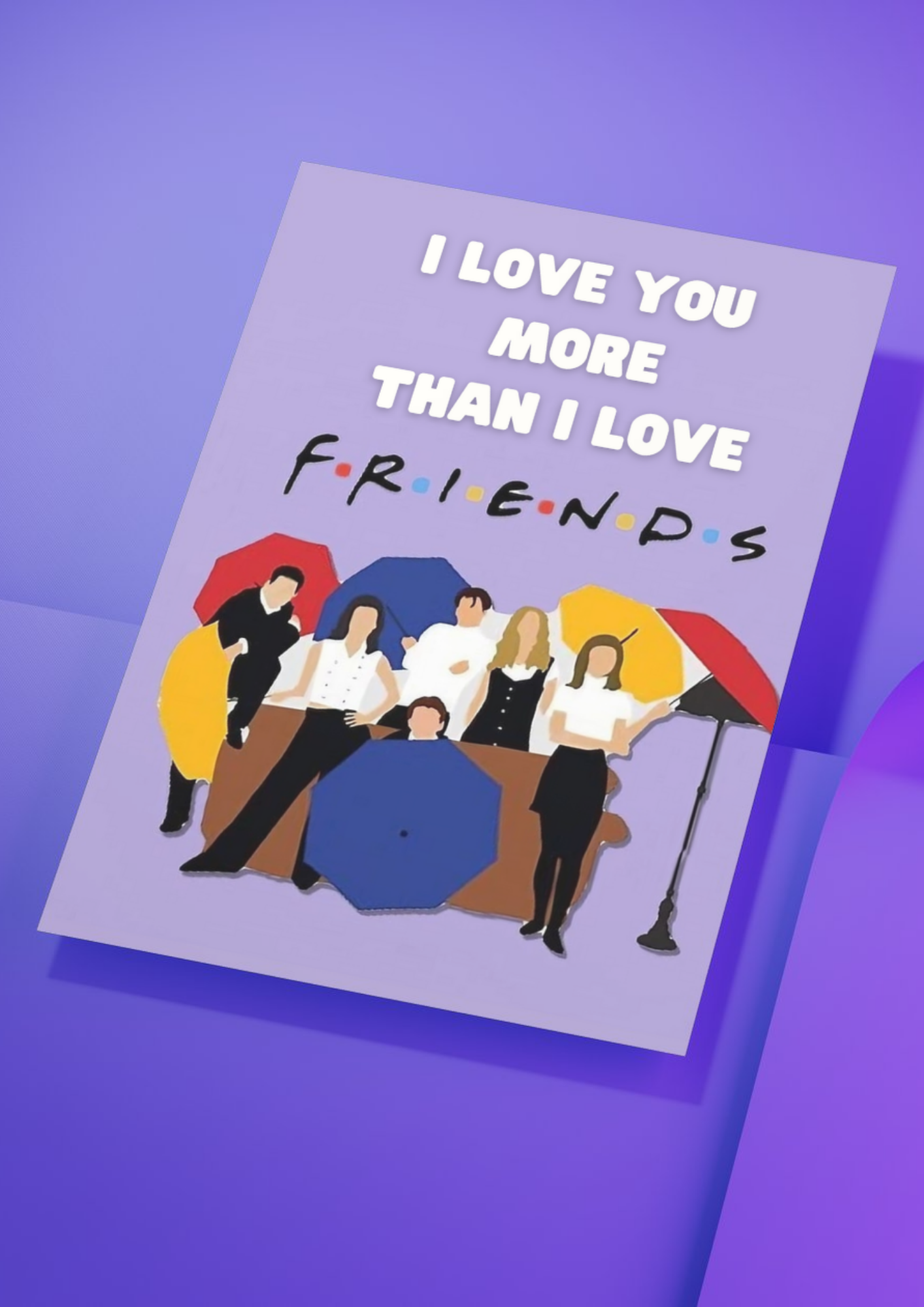 'I Love You More' Картичка