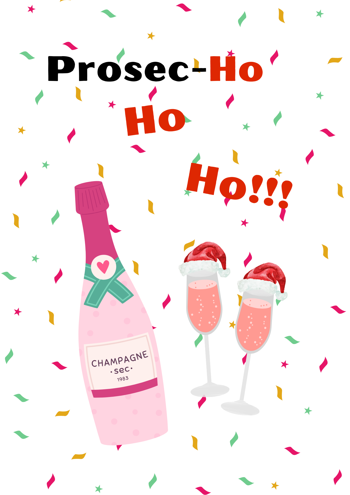 Procec-HO HO HO картичка