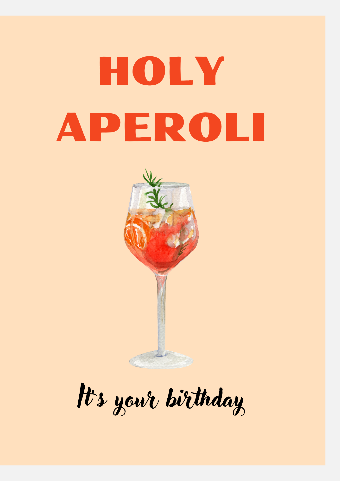 Holy Aperoli Картичка