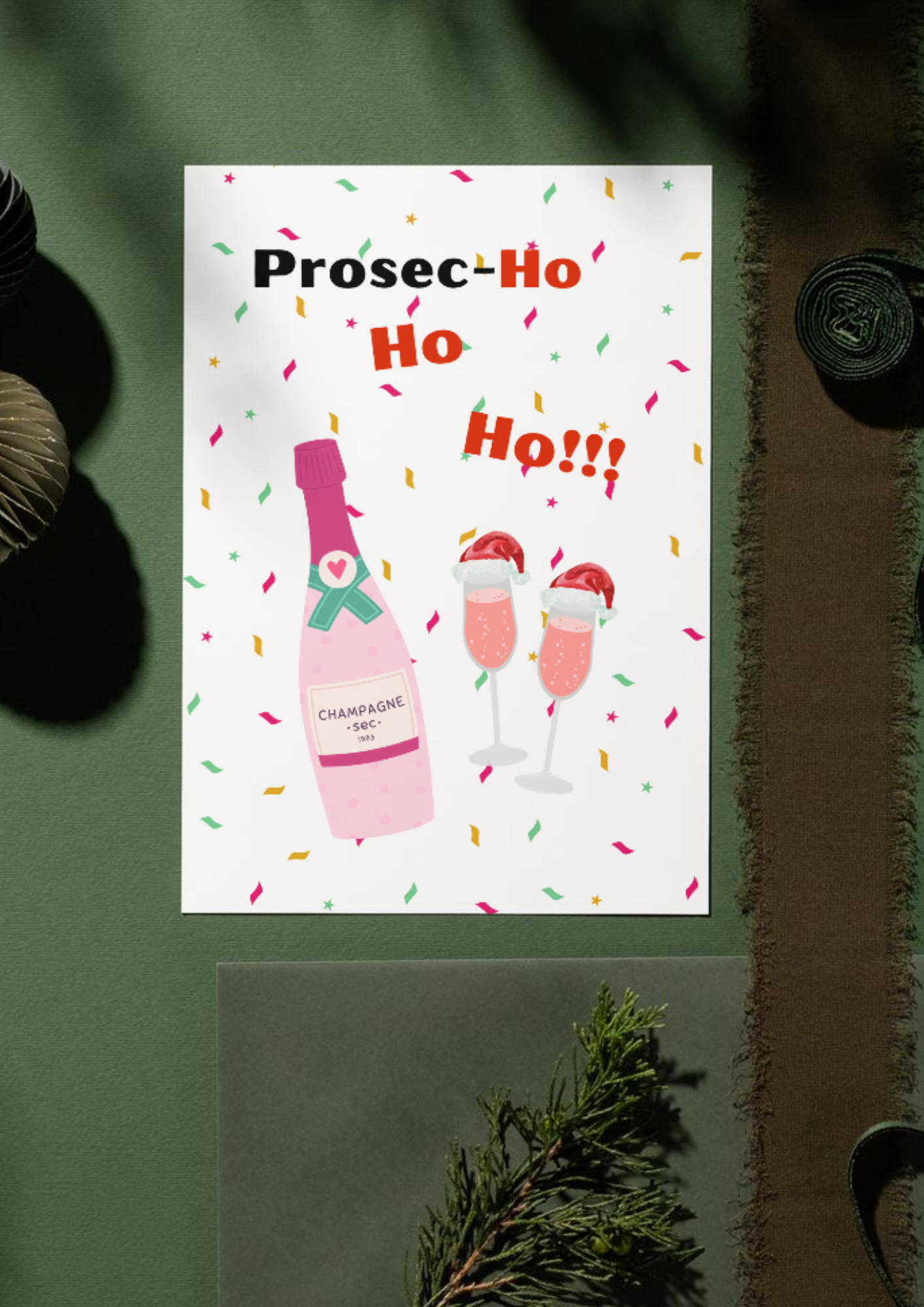 Procec-HO HO HO картичка