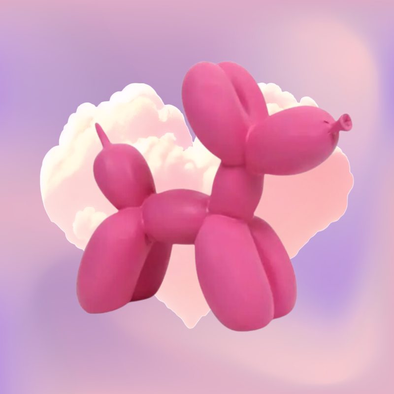 Balloon Dog Цикламена фигура