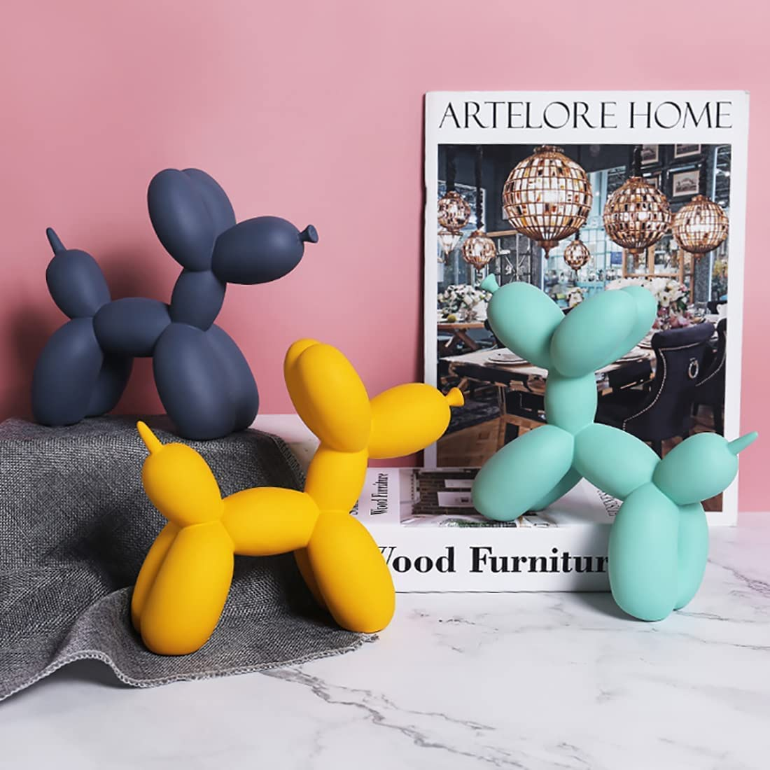 Balloon Dog Figure Жълто