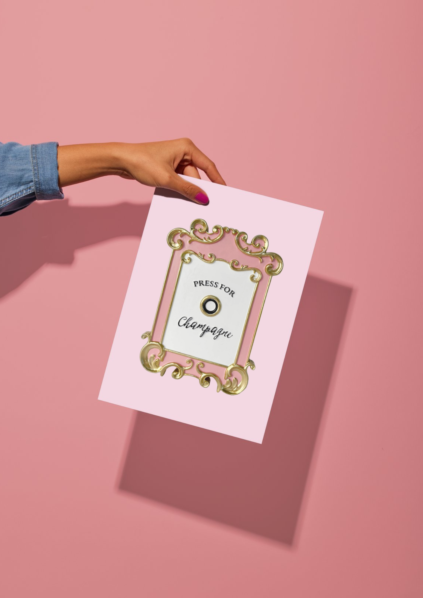 Press for Champagne Картичка