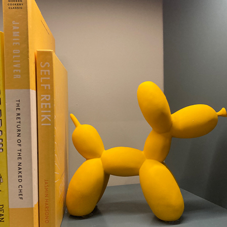 Balloon Dog Figure Жълто