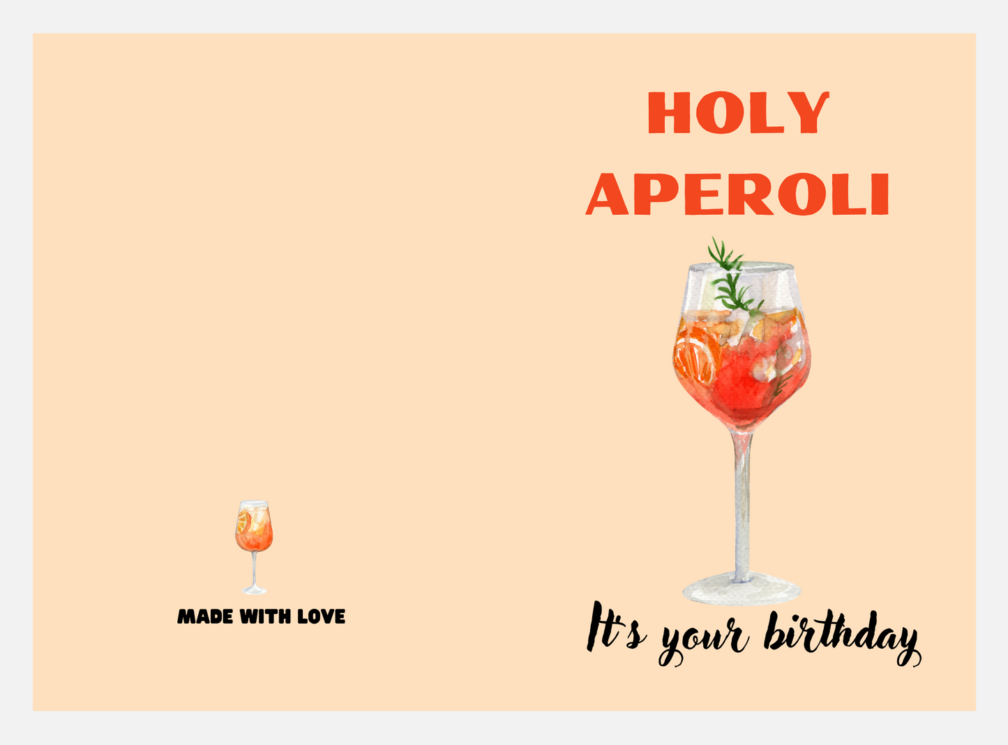 Holy Aperoli Картичка