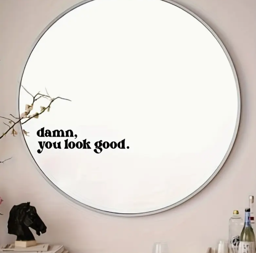 Damn You Look Good Стикер в Бяло