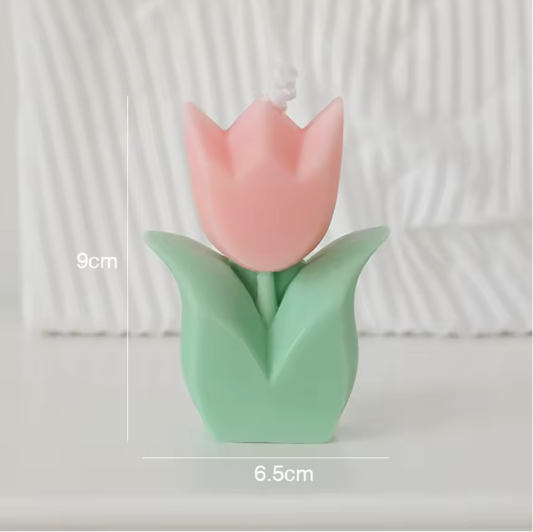 Ароматна свещ „Pink Tulip"