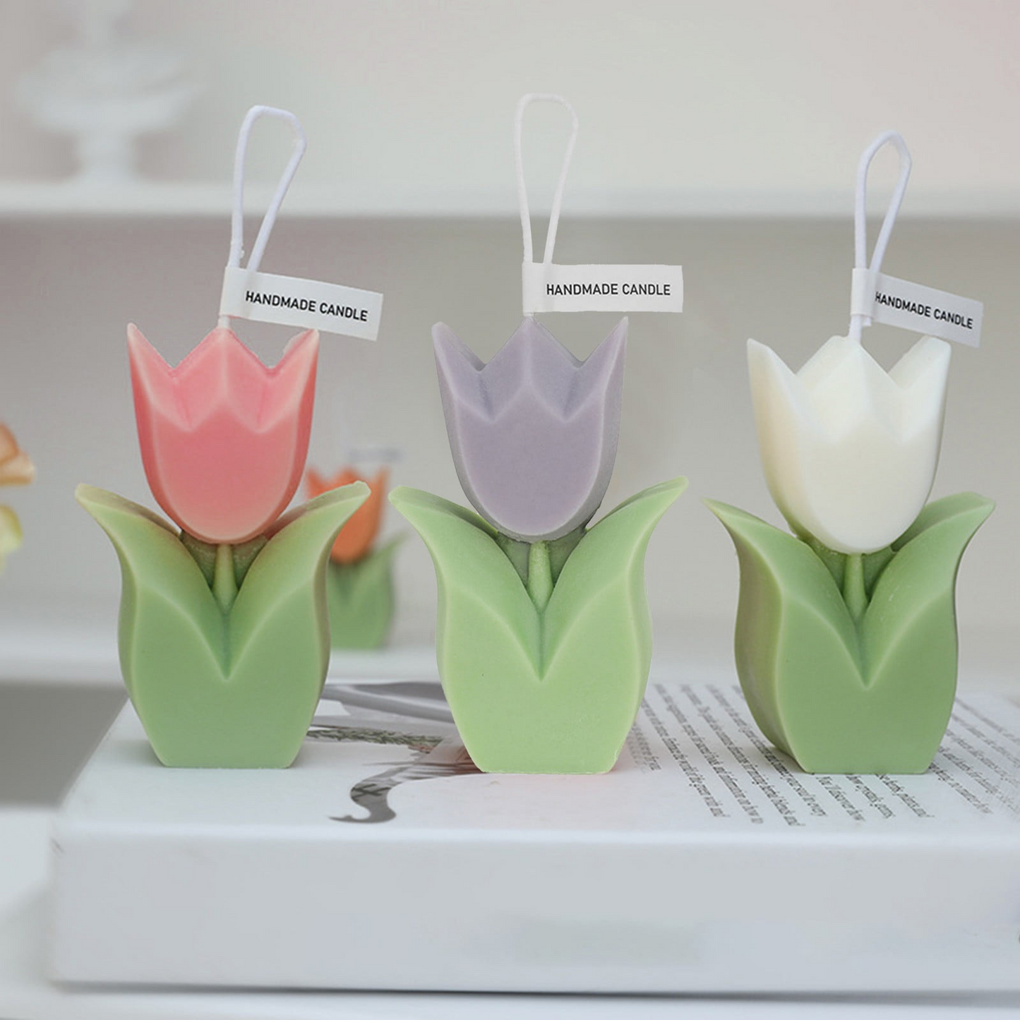 Ароматна свещ „Pink Tulip"