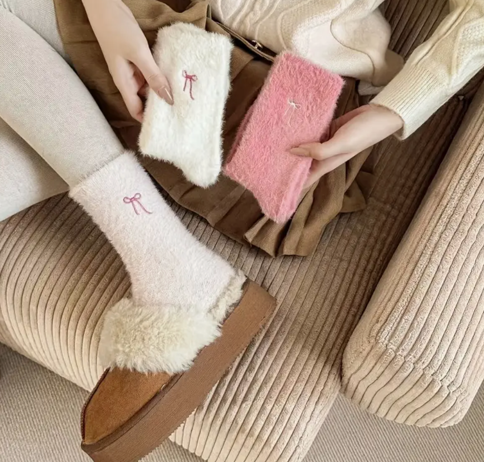 Fluffy Ribbon Чорапи