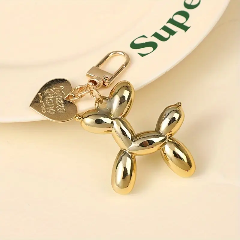 Balloon Dog Golden ключодържател