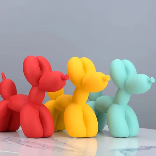 Balloon Dog Figure Жълто
