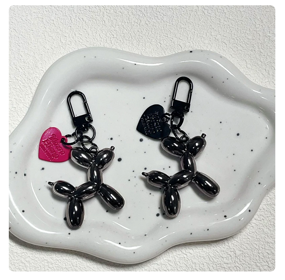 Ключодържател Balloon Dog металик