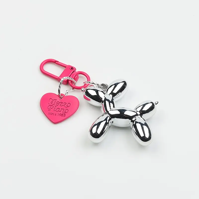 Balloon Dog Silver ключодържател