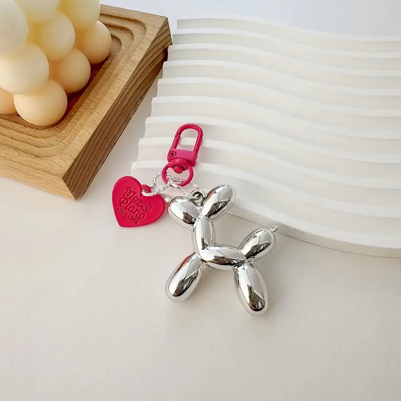 Balloon Dog Silver ключодържател