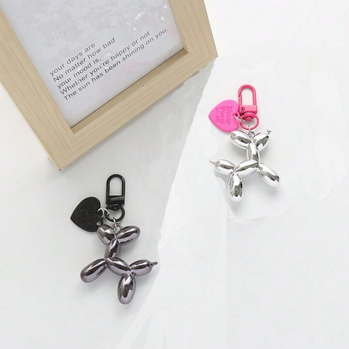 Balloon Dog Silver ключодържател