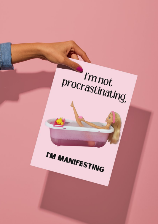 'I'm Manifesting' Картичка