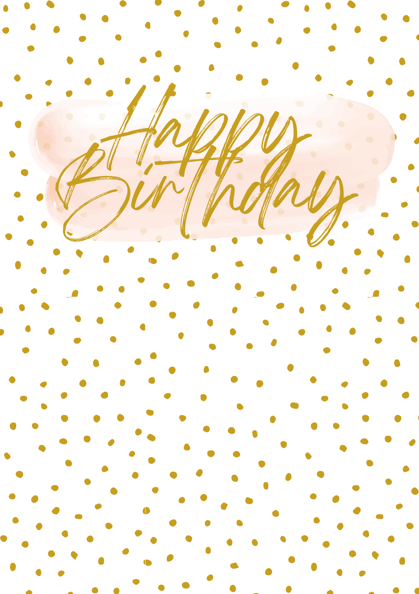 Happy Birthday класическа картичка