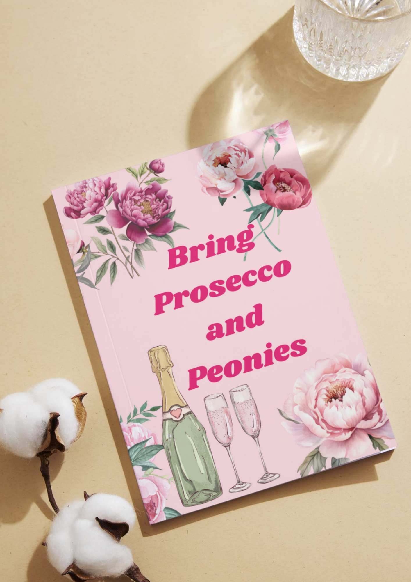 'Bring Prosecco and Peonies' Картичка