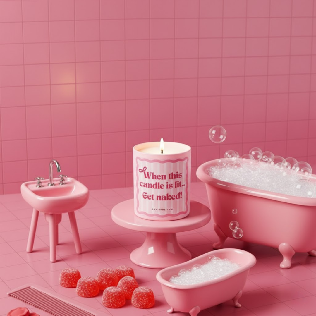 “When this candle is lit...“ ароматна свещ