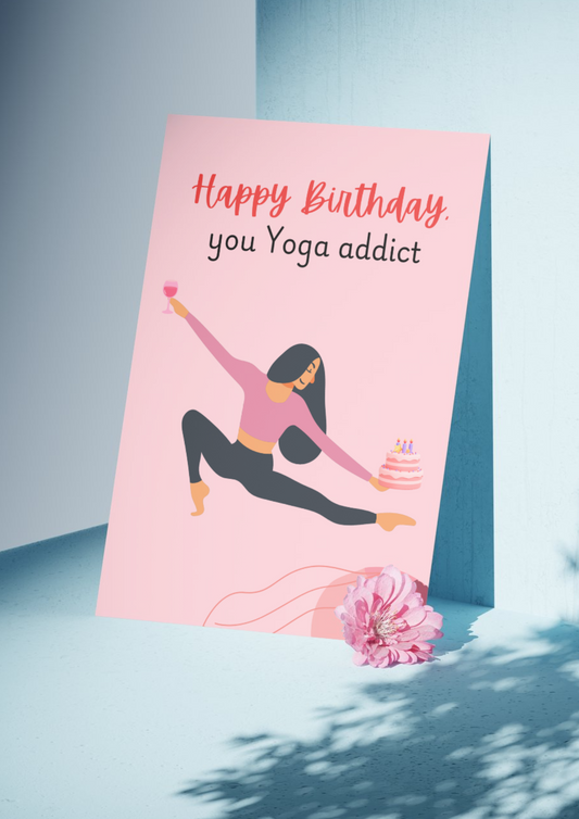 Yoga Addict Картичка
