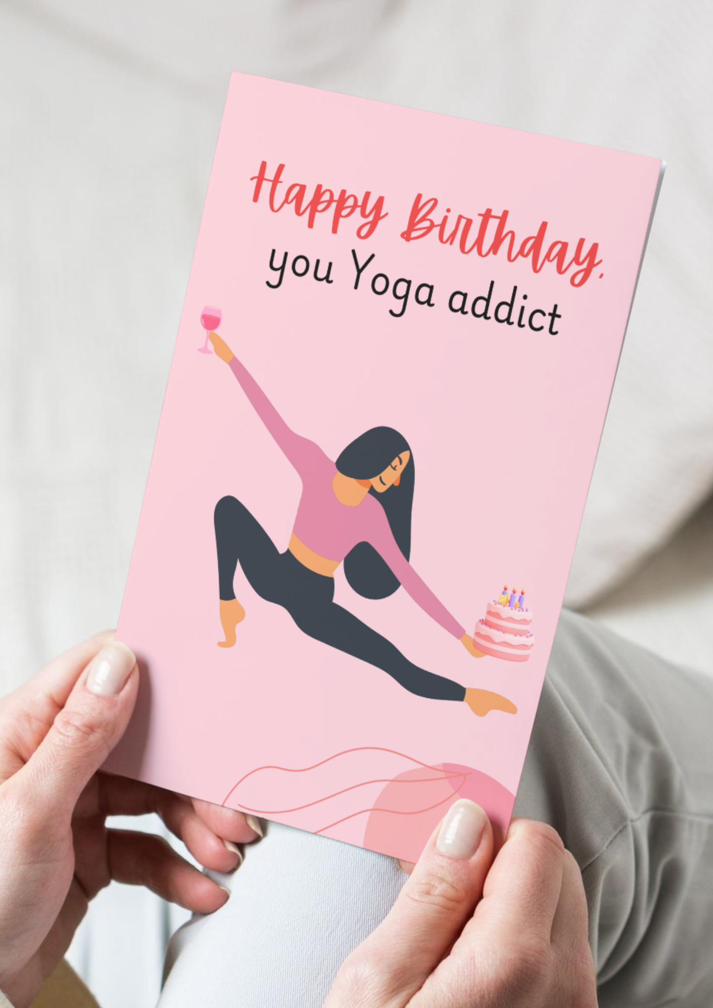 Yoga Addict Картичка