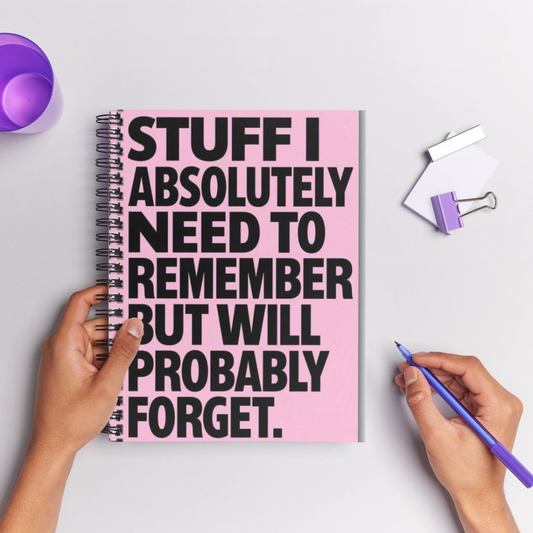 Тетрадка "Stuff I Absolutely Need to Remember"
