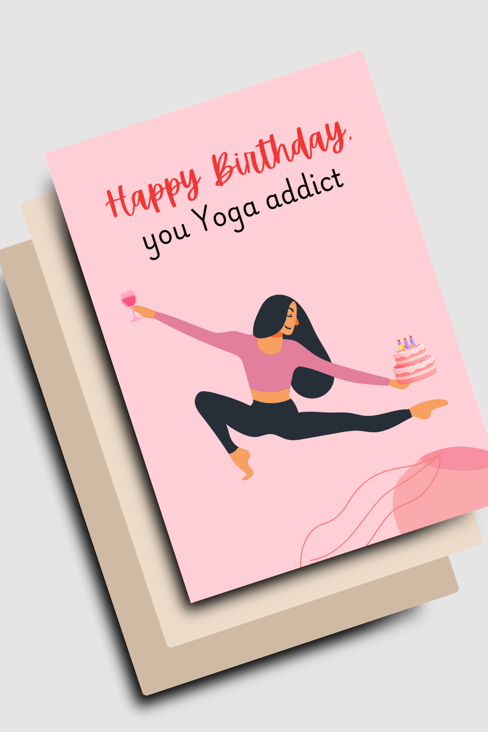 Yoga Addict Картичка
