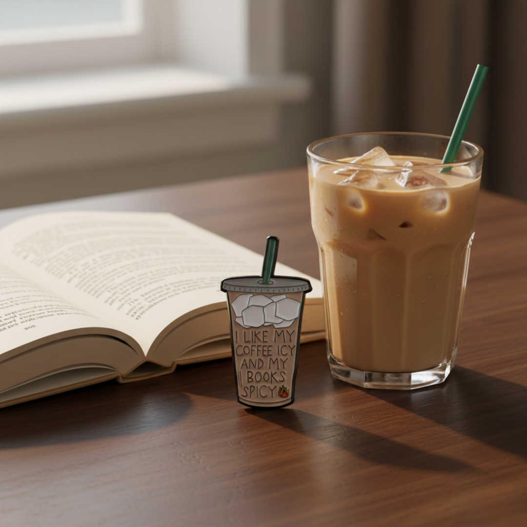 "I Like My Coffee Icy and My Books Spicy” пинче