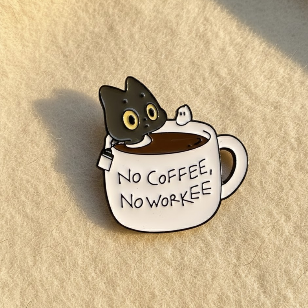 "No Coffee, No Workee" пинче