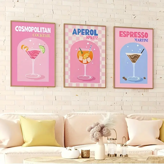 Комплект постери "The Cocktail Trio"