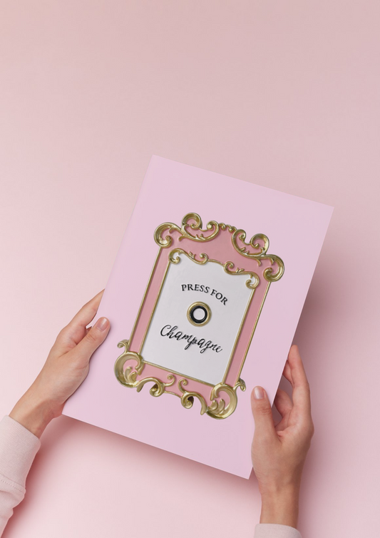 Press for Champagne Картичка
