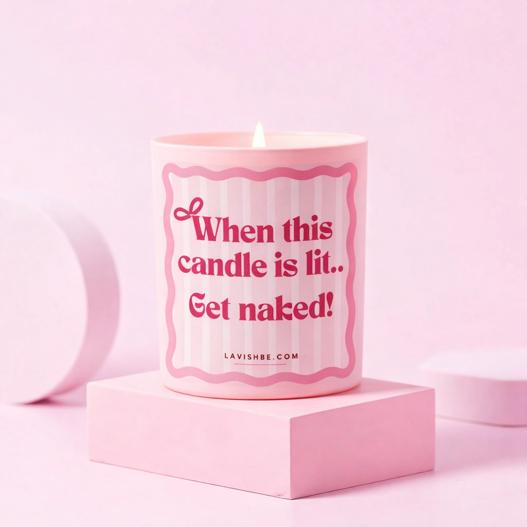 “When this candle is lit...“ ароматна свещ