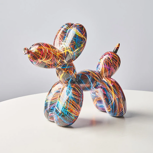 Neon Vibe Balloon Dog Фигура