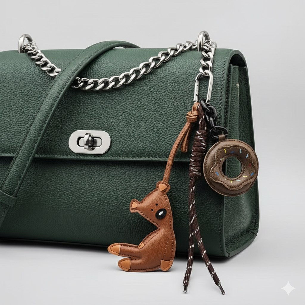 Teddy Bear & Brown Donut Висулка