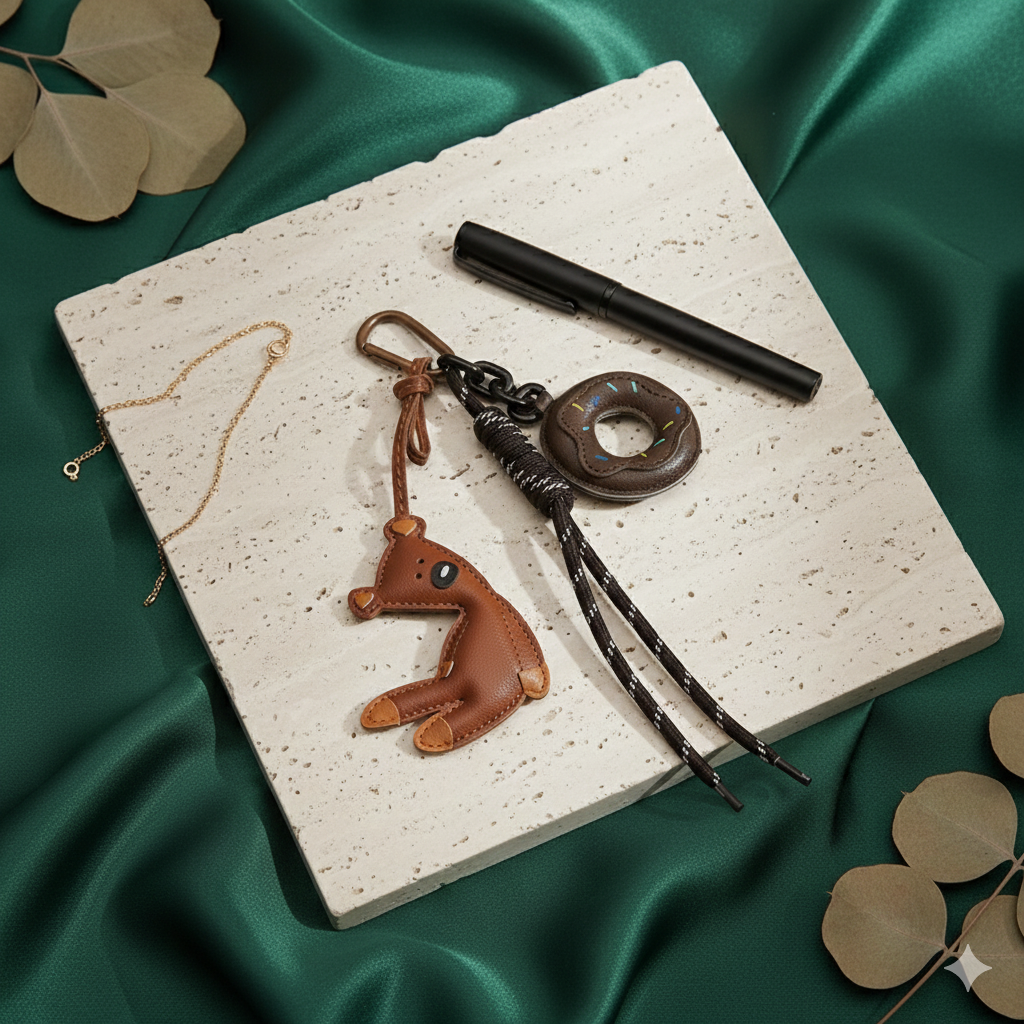 Teddy Bear & Brown Donut Висулка