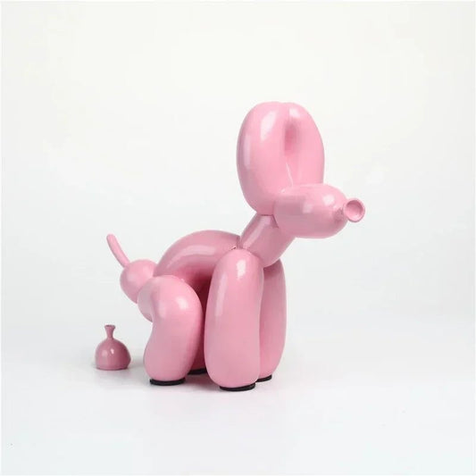 Pooping Dog розова фигурка