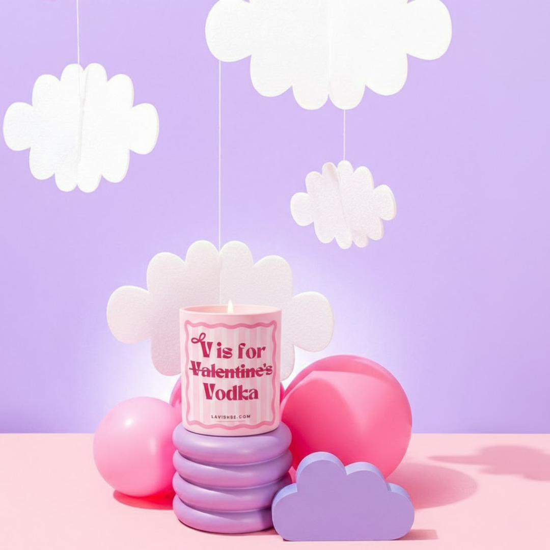 “V is for Valentine’s / Vodka” ароматна свещ
