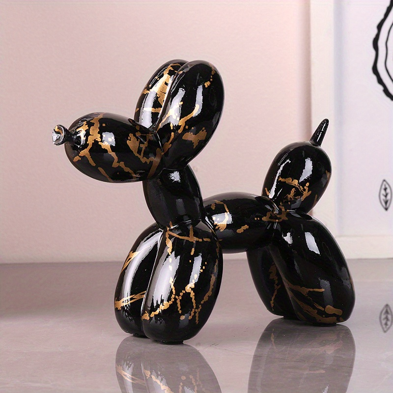 Balloon Dog Black & Gold Фигура