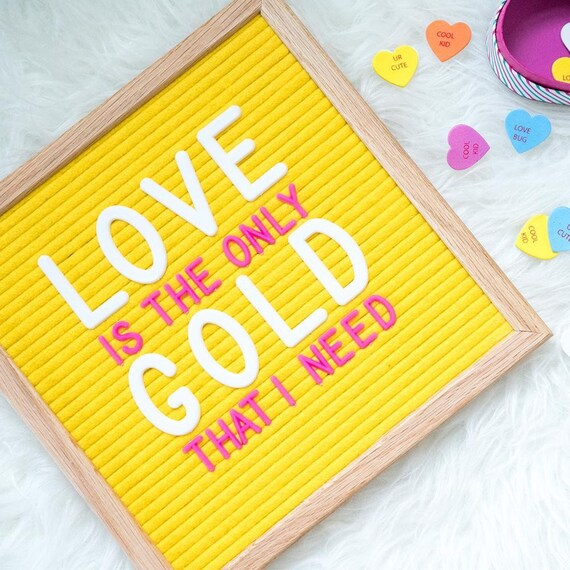 Дъска с буквички - Yellow