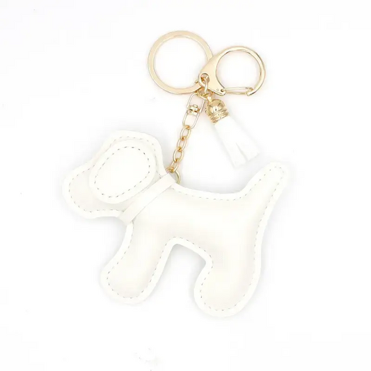 'Puppy Chic' Charm бяло