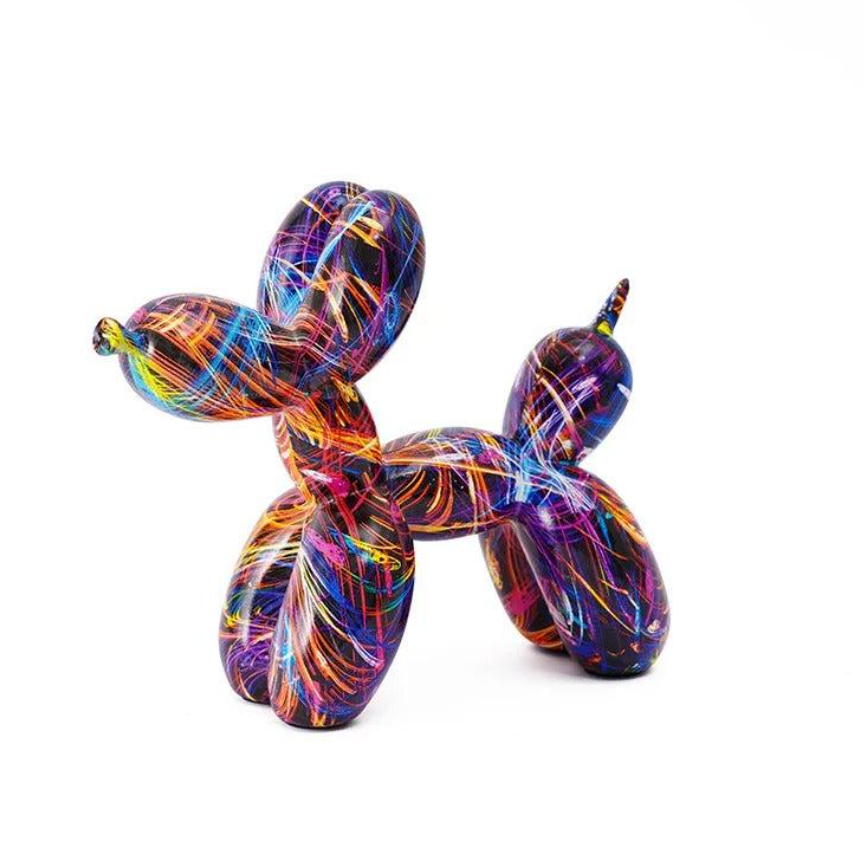 Neon Vibe Balloon Dog Фигура