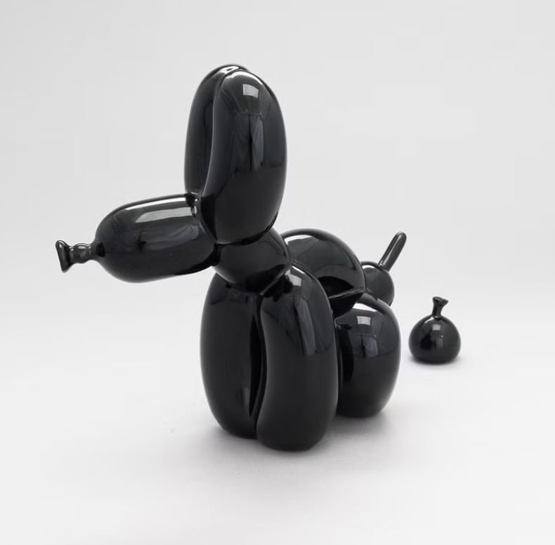 Pooping Dog черна фигурка