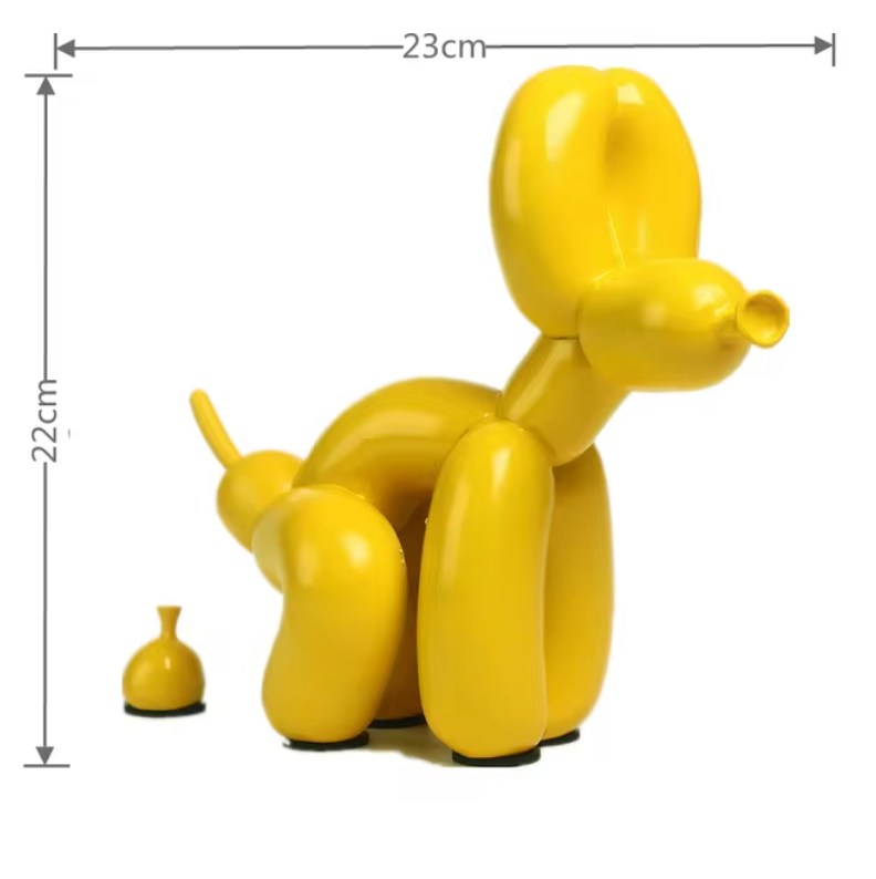Pooping Dog Жълта Фигура