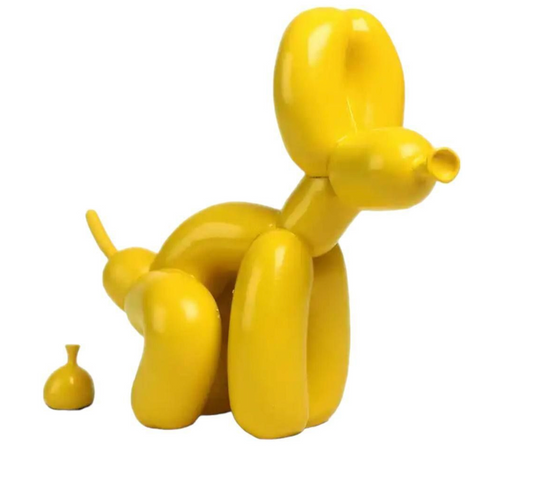 Pooping Dog Жълта Фигура